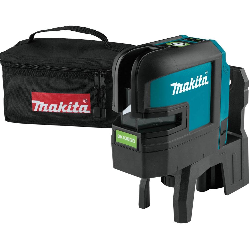 Makita 12V Max CXT Self-Leveling Cross-Line/4-Point Green Beam Laser Bare Tool SK106GDZ from Makita