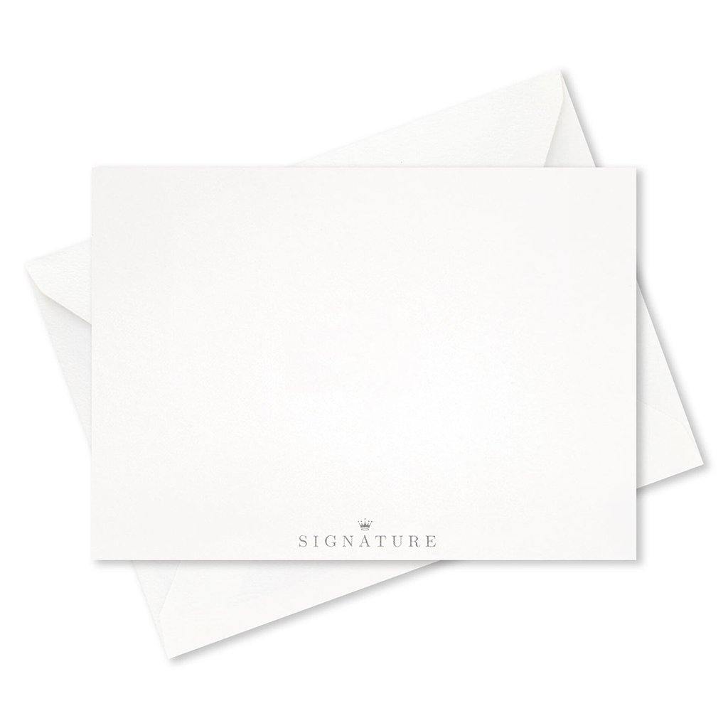 Hallmark  Silver Stars and Blue Glitter Blank Note Cards, Box of 8