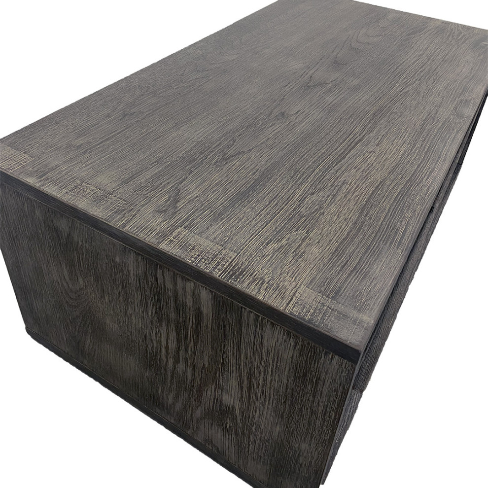 8th Street Rectangular Cocktail Table  Charcoal Clay   Transitional   Coffee Tables   by Progressive Furniture  Houzz