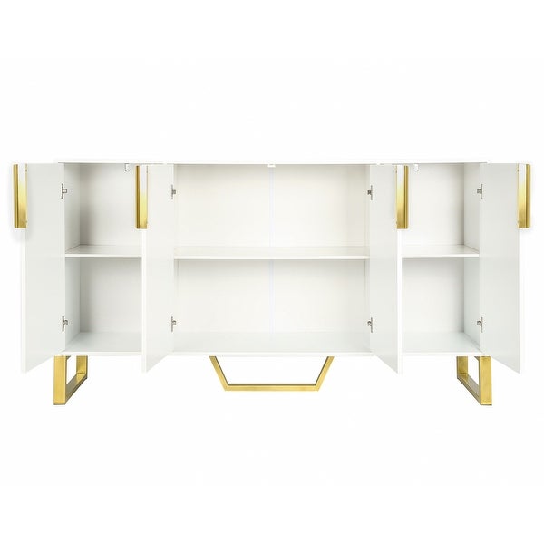 Sideboard with Four Doors and Adjustable Shelves