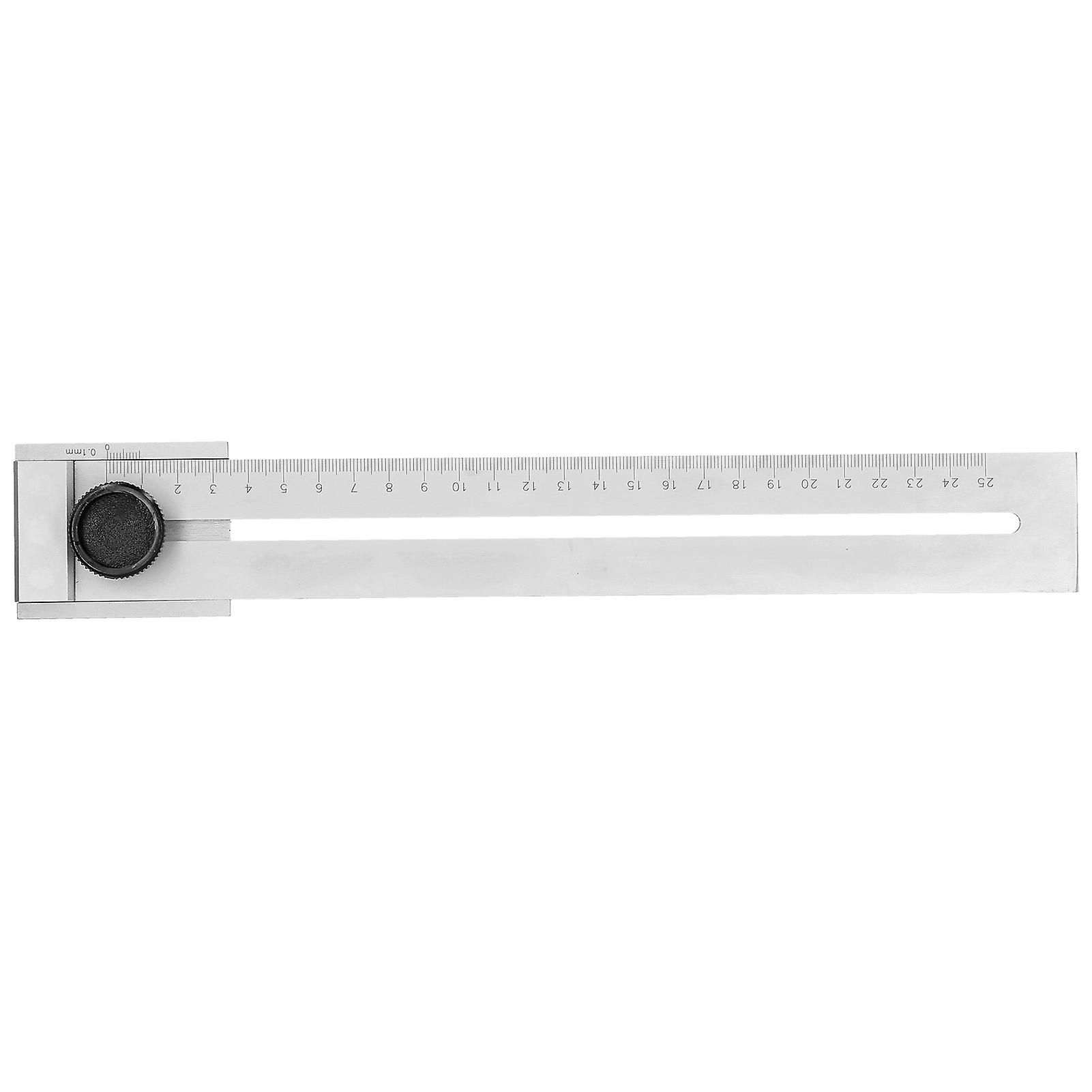 Sliding Line Ruler Accuracy Scribing Woodworking Parallel Carbon Steel Measuring Tool250mm