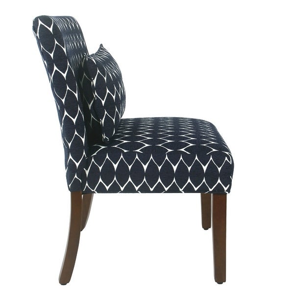 Porch and Den Valderrama Geometric Patterned Accent Chair with Pillow