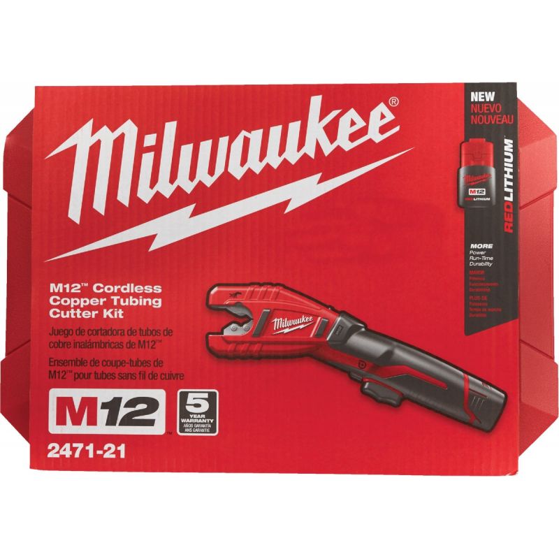 MW M12 Lithium-Ion Copper Cordless Pipe Cutter Kit