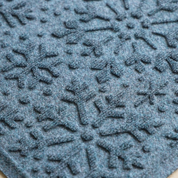 Snowflake Door Mat Bluestone