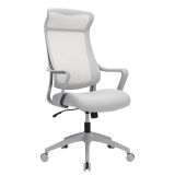 Lenzer Mesh High-Back Task Chair， Gray， BIFMA Certified