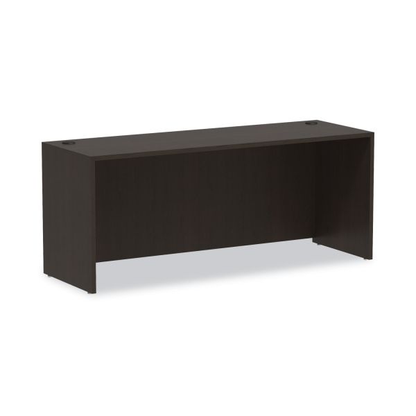 Alera Valencia Series Credenza Shell， 70.88w x 23.63d x 29.5h， Espresso