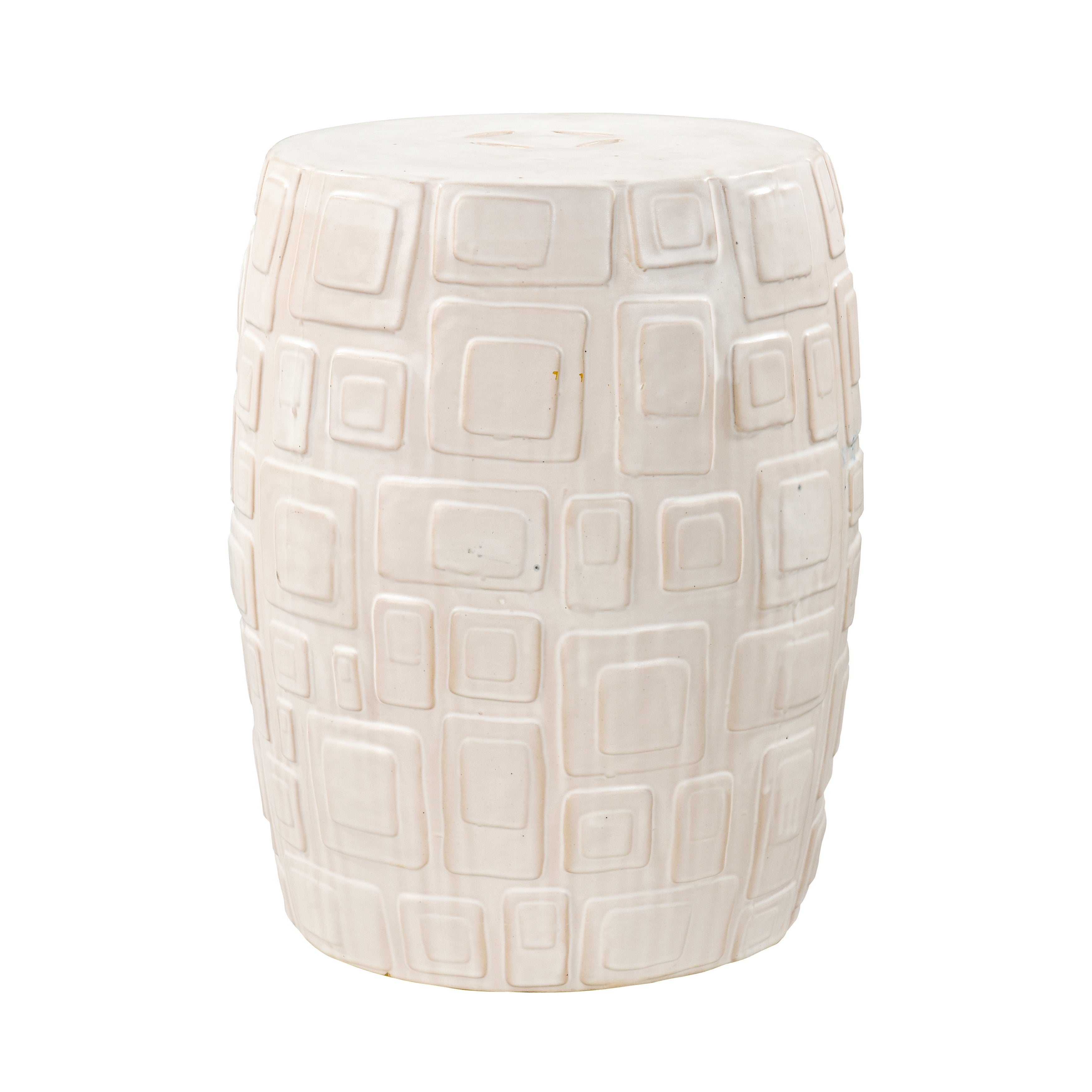 Cambeck Accent Stool - White