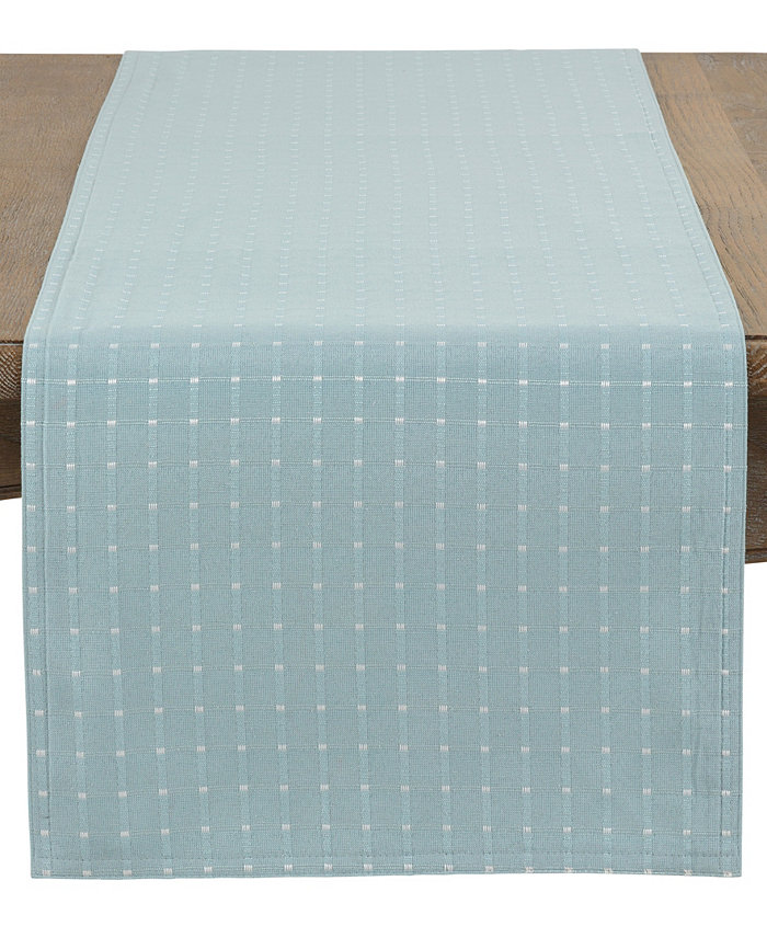 Saro Lifestyle Table Runner with Stitched Line Design 54 x 16