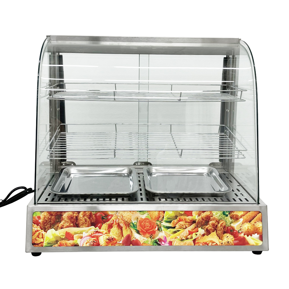 INTSUPERMAI Electric Food Warmer Display Showcase for Egg Tart Pizza