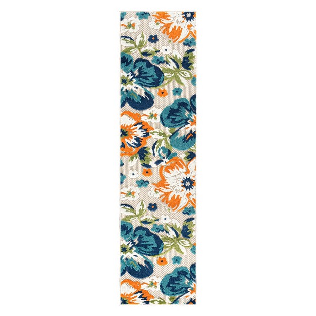 World Rug Gallery Bergamo Contemporary Floral Indoor outdoor Area Rug