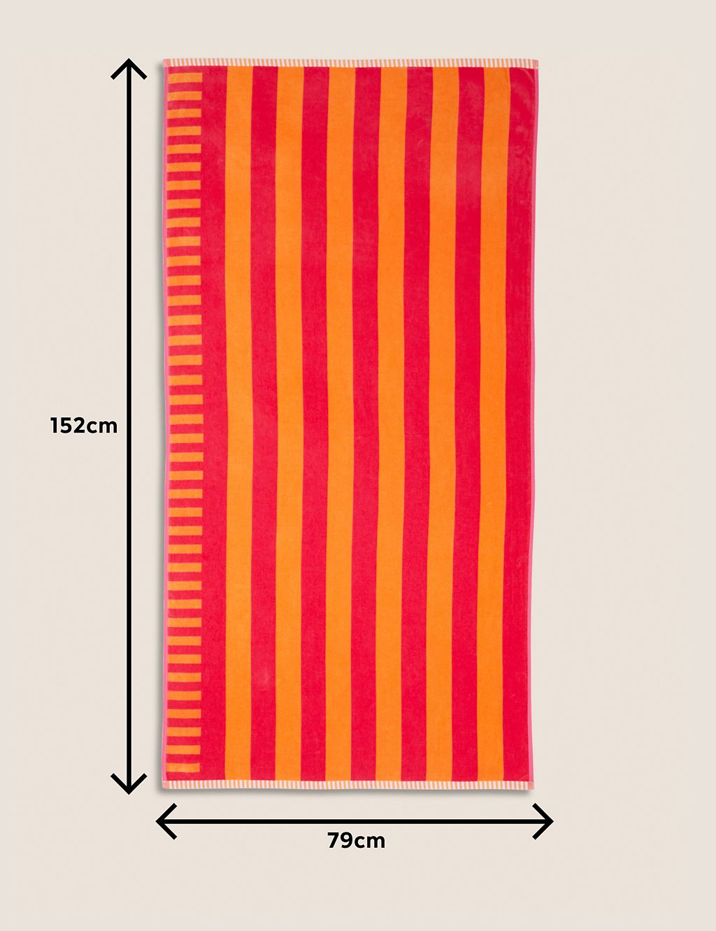 Pure Cotton Striped Beach Towel