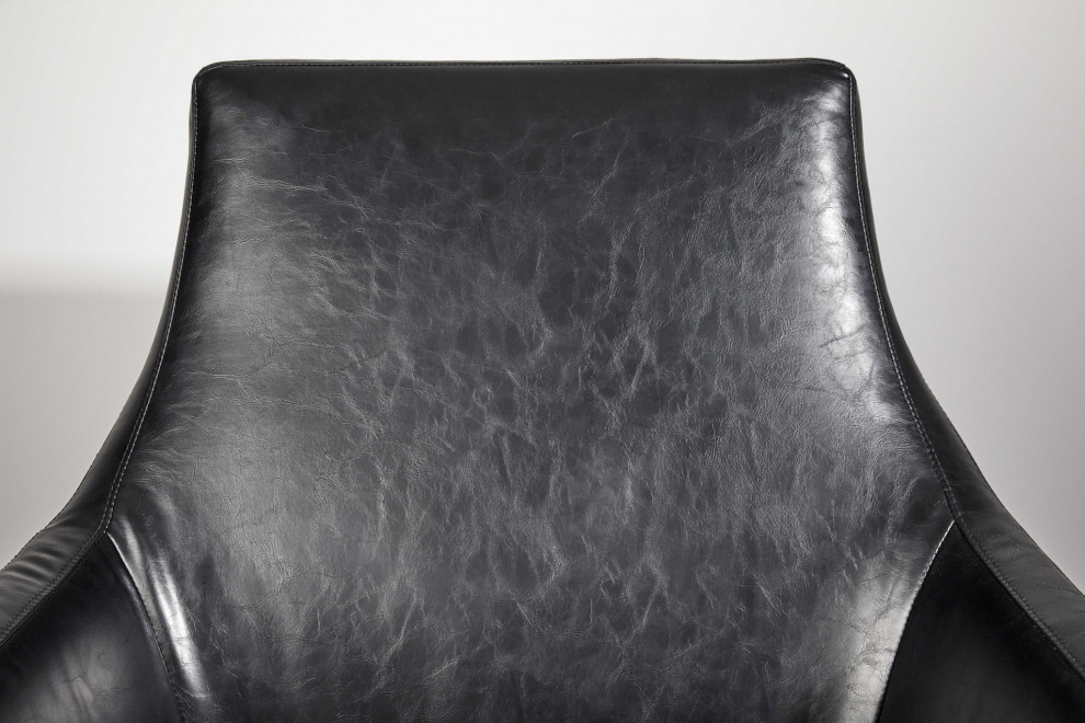 HomeRoots 33 quotX 30.5 quotX 37 quotBlack Chair   Contemporary   Armchairs And Accent Chairs   by VirVentures  Houzz