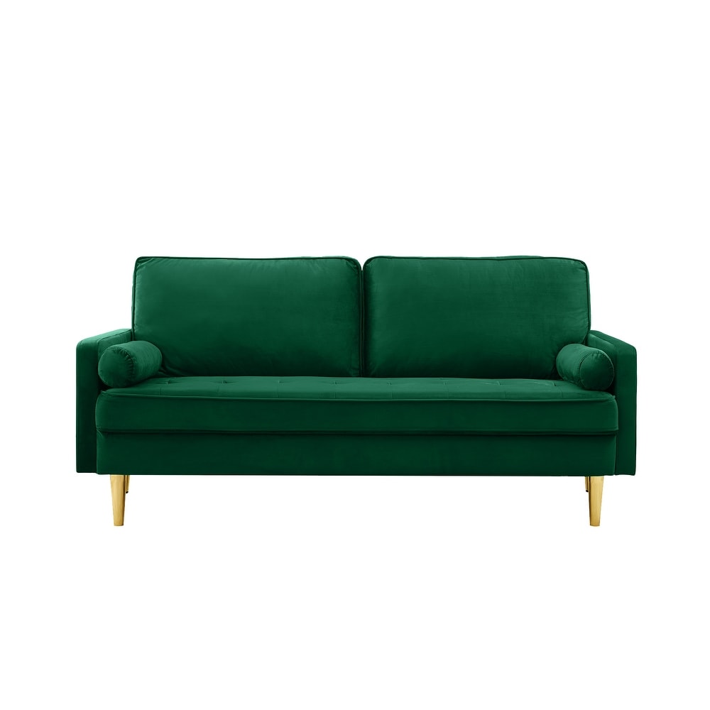 Tufted Seat Settee Sleeper Loveseat Green Velvet Loveseat Recliners