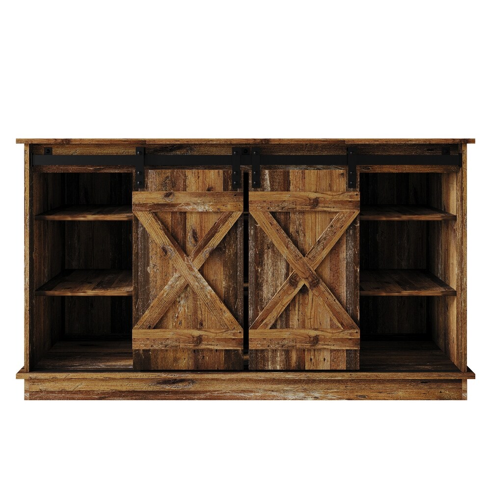 CraftPorch Vintage Style X shaped TV Stand Console