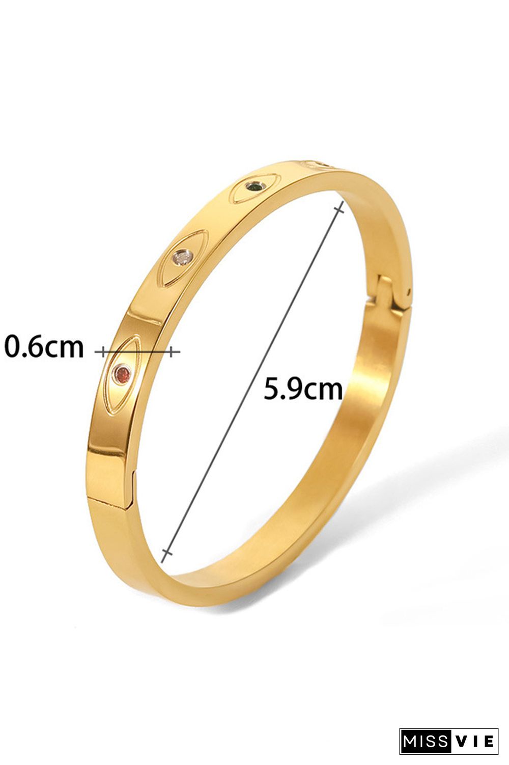 Gold Titanium Steel Bracelet MOQ 5pcs