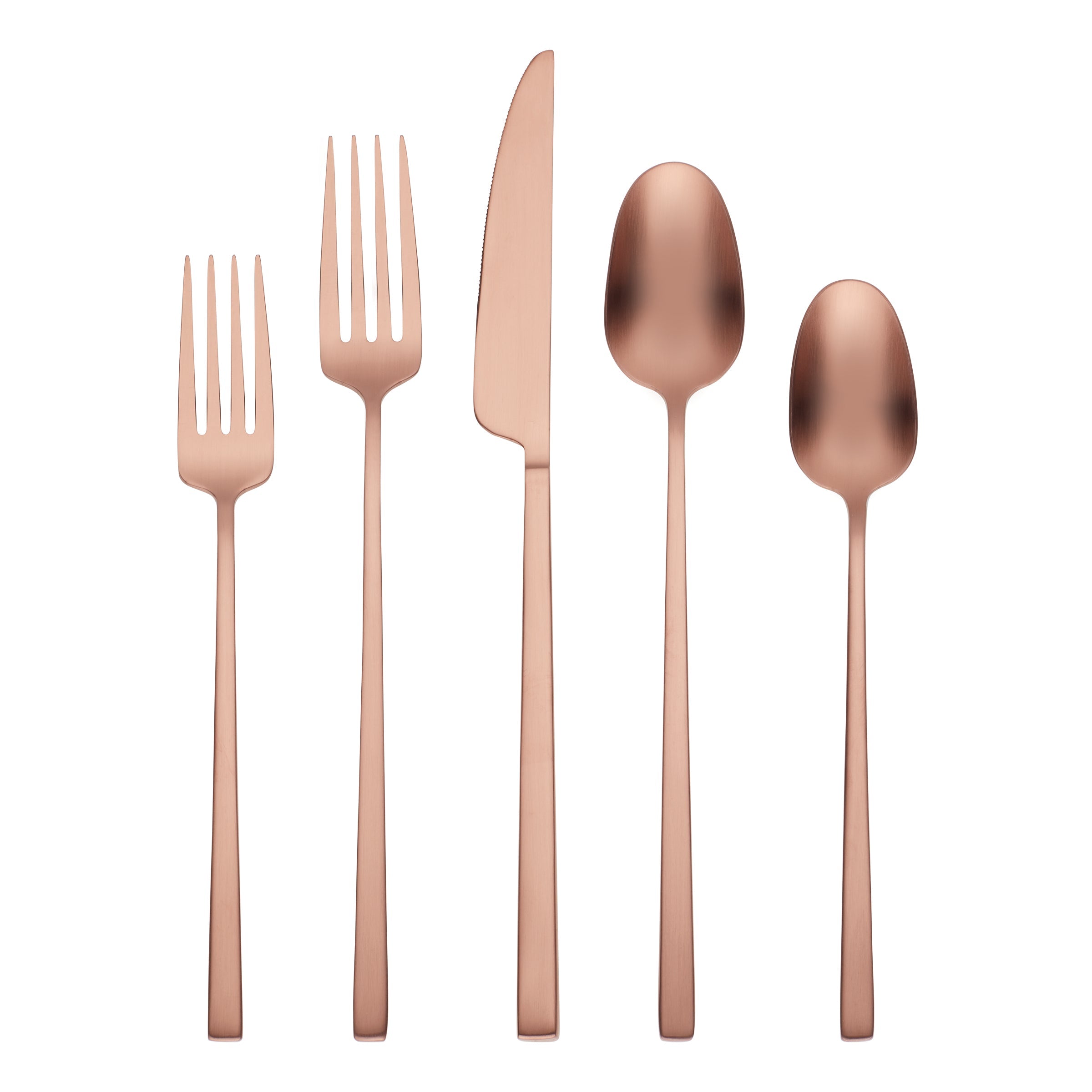 Damaris Champagne Satin 20-Piece Flatware Set