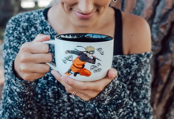 Naruto 20oz Ceramic Soup Mug with Spoon