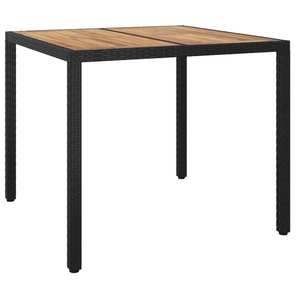 vidaXL Solid Wood Acacia Patio Table Desk Furniture Black/Gray Multi Sizes