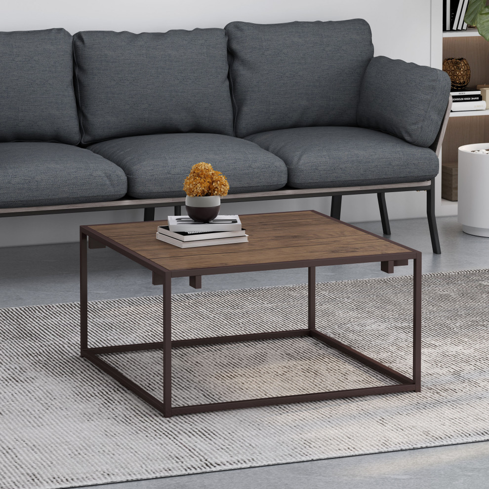 Fortson Modern Industrial Coffee Table   Industrial   Coffee Tables   by GDFStudio  Houzz