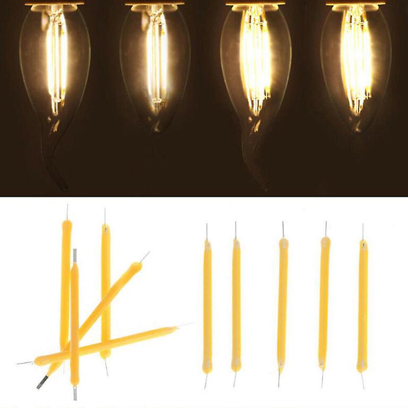 10pcs Led Cob Solar Power Filament Super Bright Bulb Light Source Lighting Tool