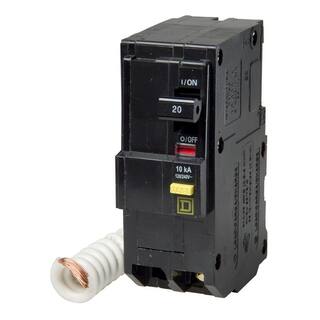 Square D QO Qwik-Gard 20 Amp 2-Pole GFCI Breaker QO220GFIC