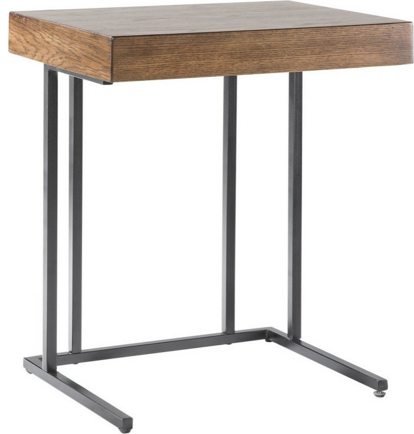 Wynn Pull up Table   Industrial   Side Tables And End Tables   by HedgeApple  Houzz