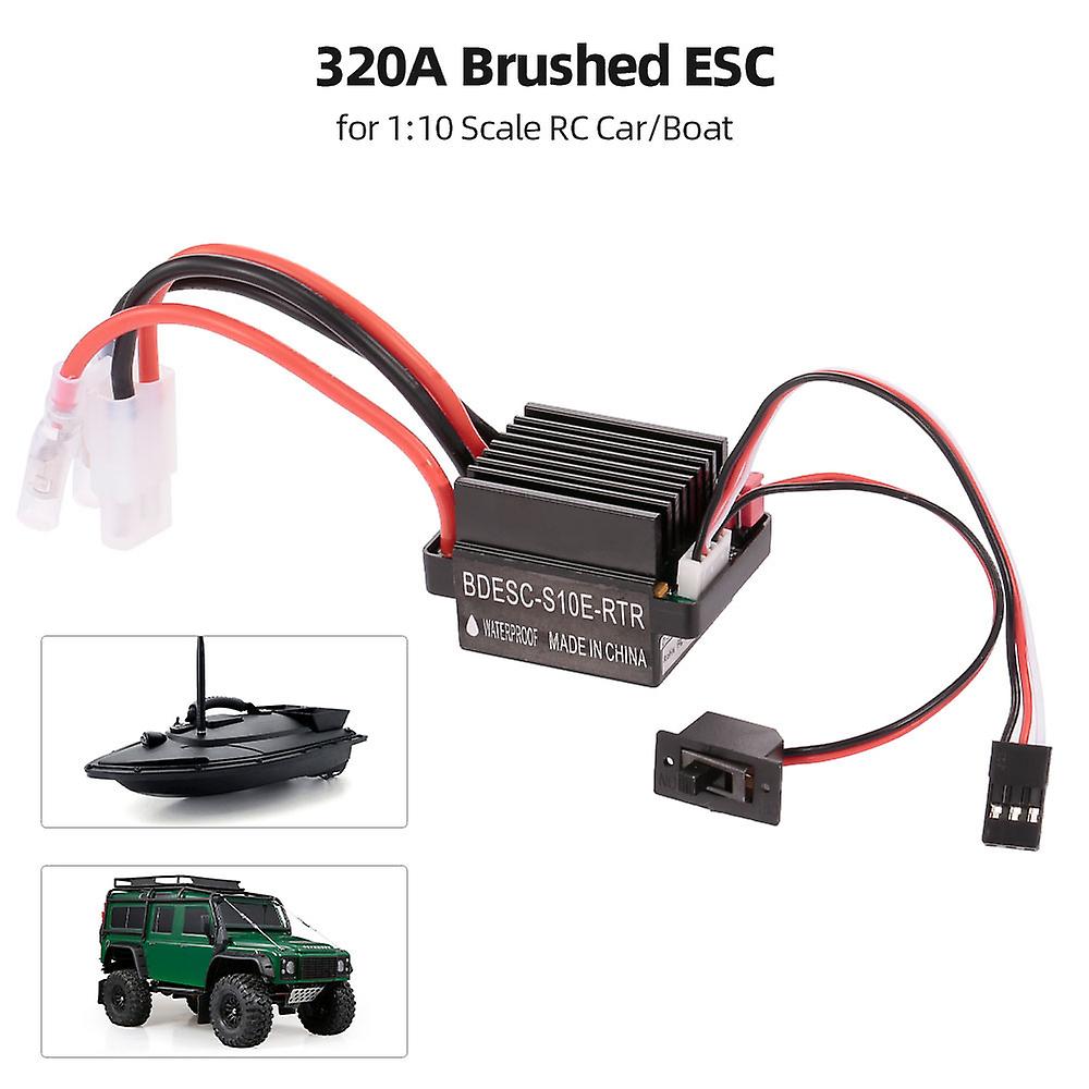 320a 2-3s Brushed Esc Electric Speed Controller With 5v/2a Bec For 1:10 Scale Rc Car/boat