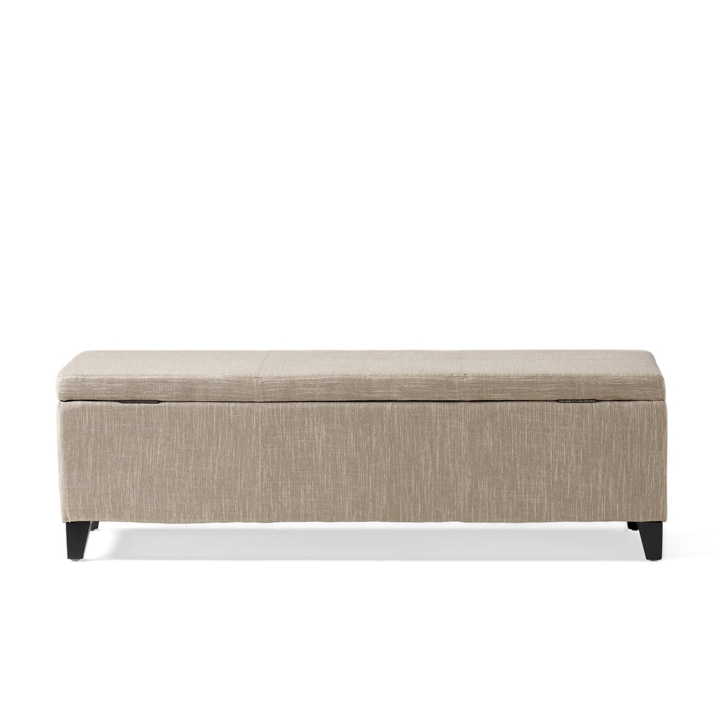 Lucinda Fabric Storage Ottoman Bench by Christopher Knight Home