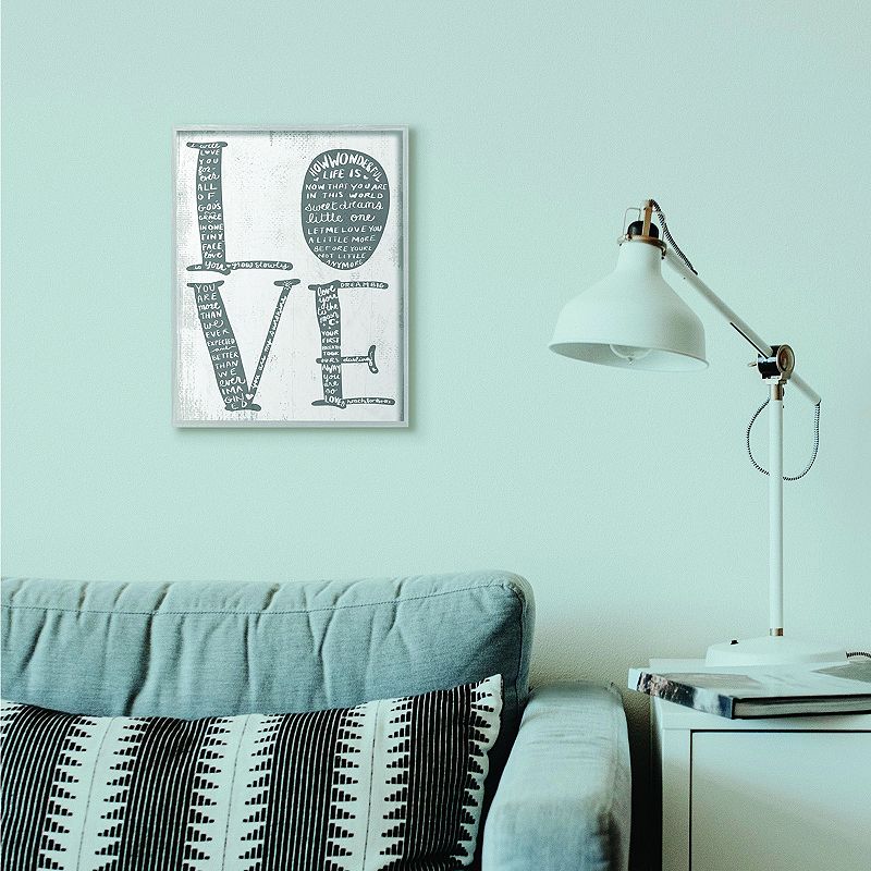 Stupell Home Decor Love Kids Framed Wall Art