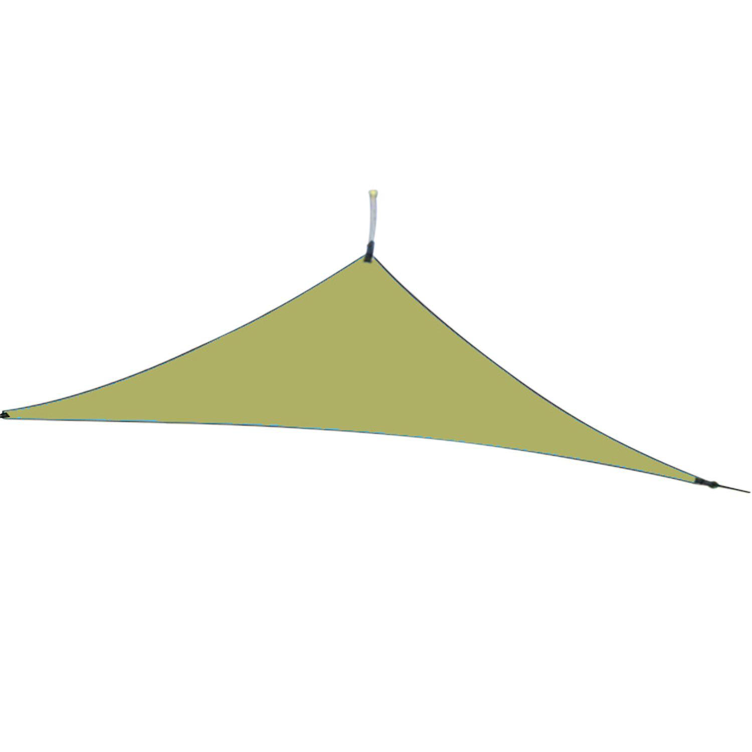 Army Green 3x3x3m 10ft Rain Fly Uv Resistant Sun Shade Sail Canopy Waterproof Heavy Duty Triangle 210t Polyester Awning Sand Sunshade For Outdoor Pati