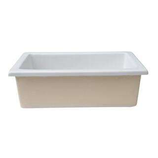 PRIVATE BRAND UNBRANDED Julie Undercounter Undermount 9.875 in. 0-Hole Single Bowl Kitchen Sink in White KS23