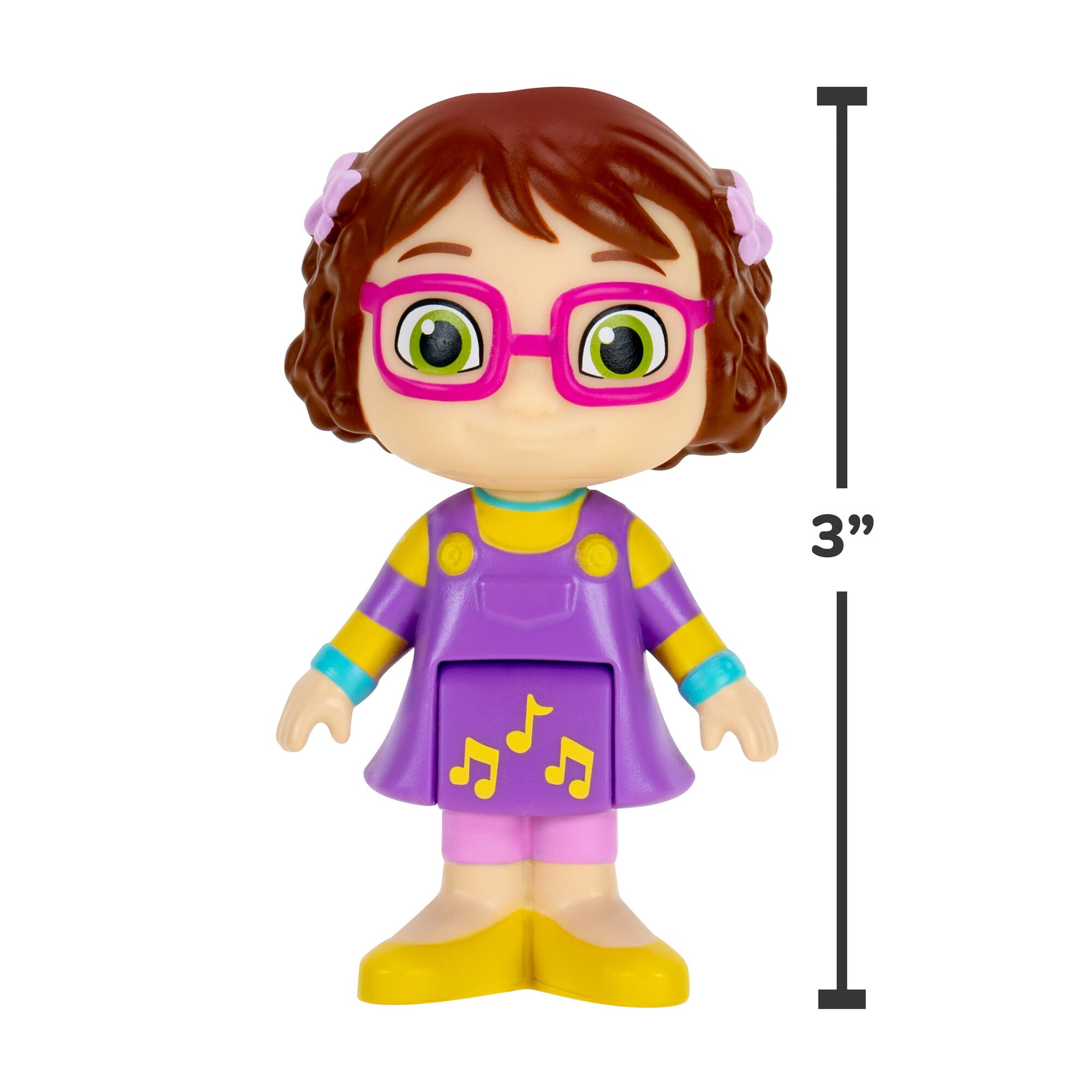 CoComelon Carry Along Figure Case with 6 Articulated Figures - Toys for Kids， Toddlers， and Preschoolers