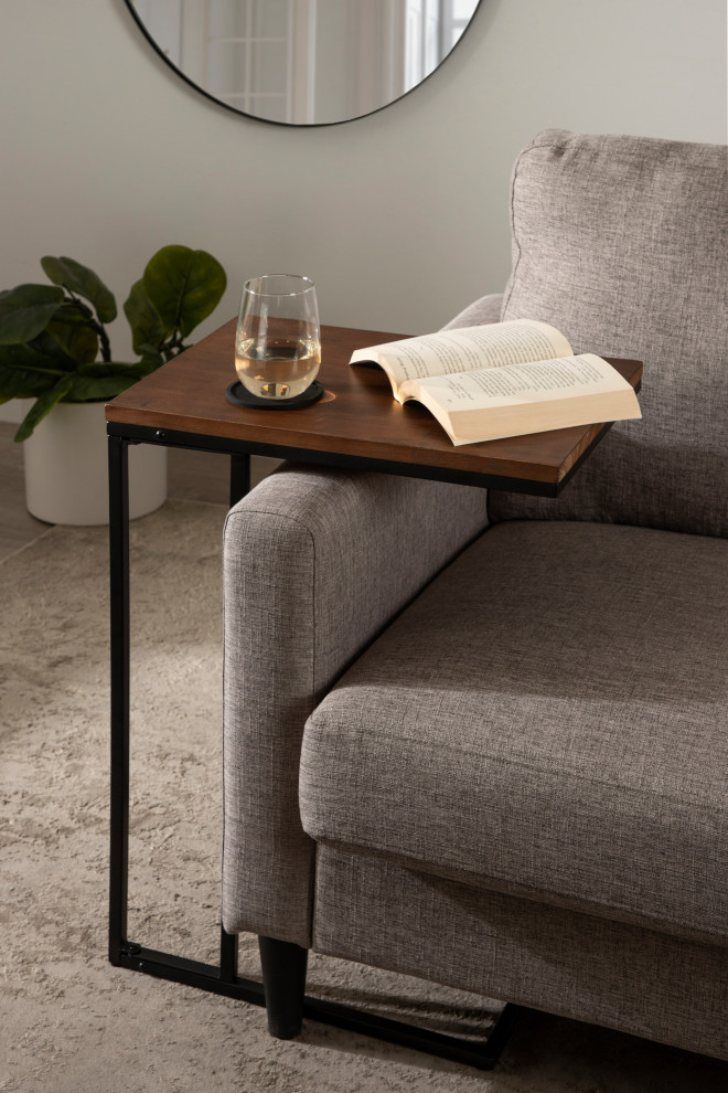 Lockridge Metal Base C Table   Transitional   Side Tables And End Tables   by Uniek Inc.  Houzz