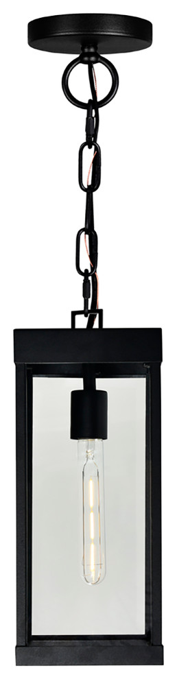 Windsor 1 Light Black Outdoor Ceiling Light   Transitional   Outdoor Flush mount Ceiling Lighting   by CWI Lighting  Houzz