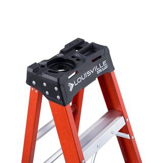 Louisville Ladder 6 ft. Fiberglass Step Ladder with 375 lbs. Load Capacity Type IAA Duty Rating FS1406HD