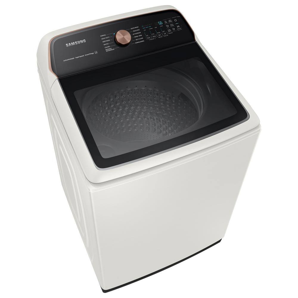  5.5 cu. ft. Smart High-Efficiency Top Load Washer with Impeller and Super Speed in Ivory ENERGY STAR WA55A7300AE