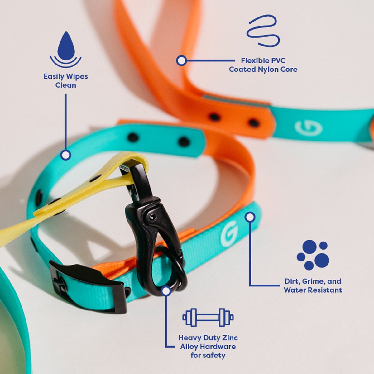 Good Trouble Everyday Coated Nylon Dog Collars