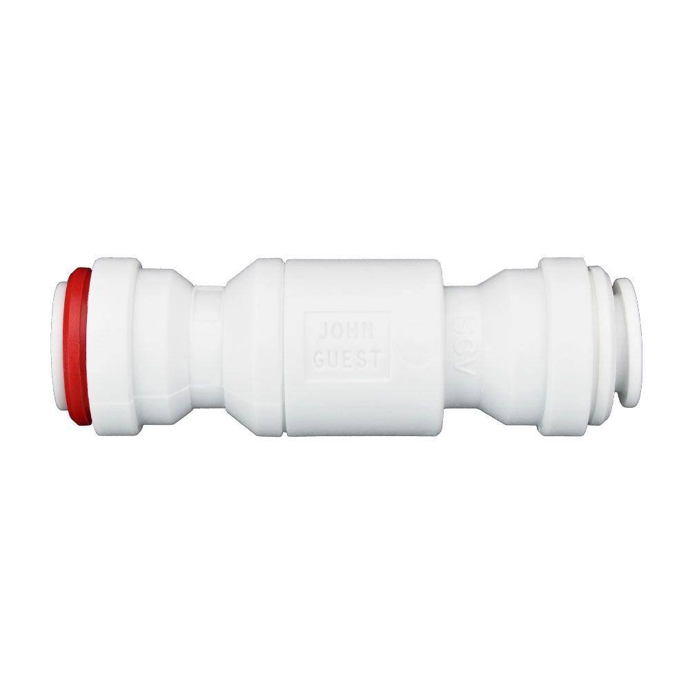 JOHN GUEST 38 in. Polypropylene Push-to-Connect Check Valve (10-Pack) 38SCV-US