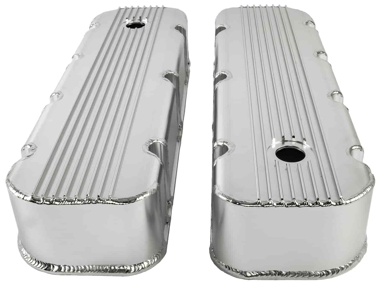 JEGS 501062 Fabricated Aluminum Valve Covers 1965-2000 Big Block Chevy 396-502 T