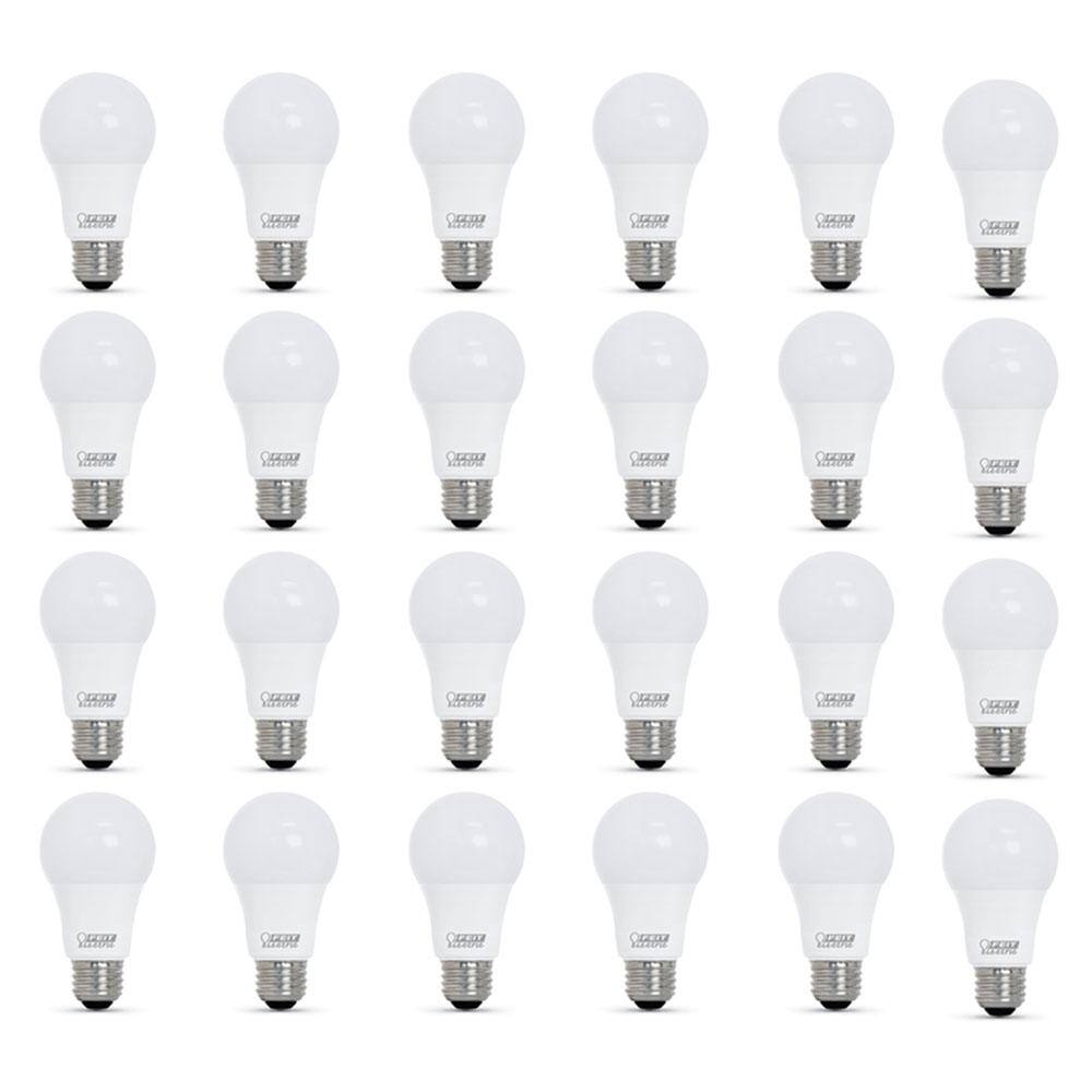 Feit Electric 60-Watt Equivalent A19 Dimmable CEC Title 20 Compliant ENERGY STAR 90+ CRI LED Light Bulb 3000K Bright White (24-Pack) OM60DM930CA46