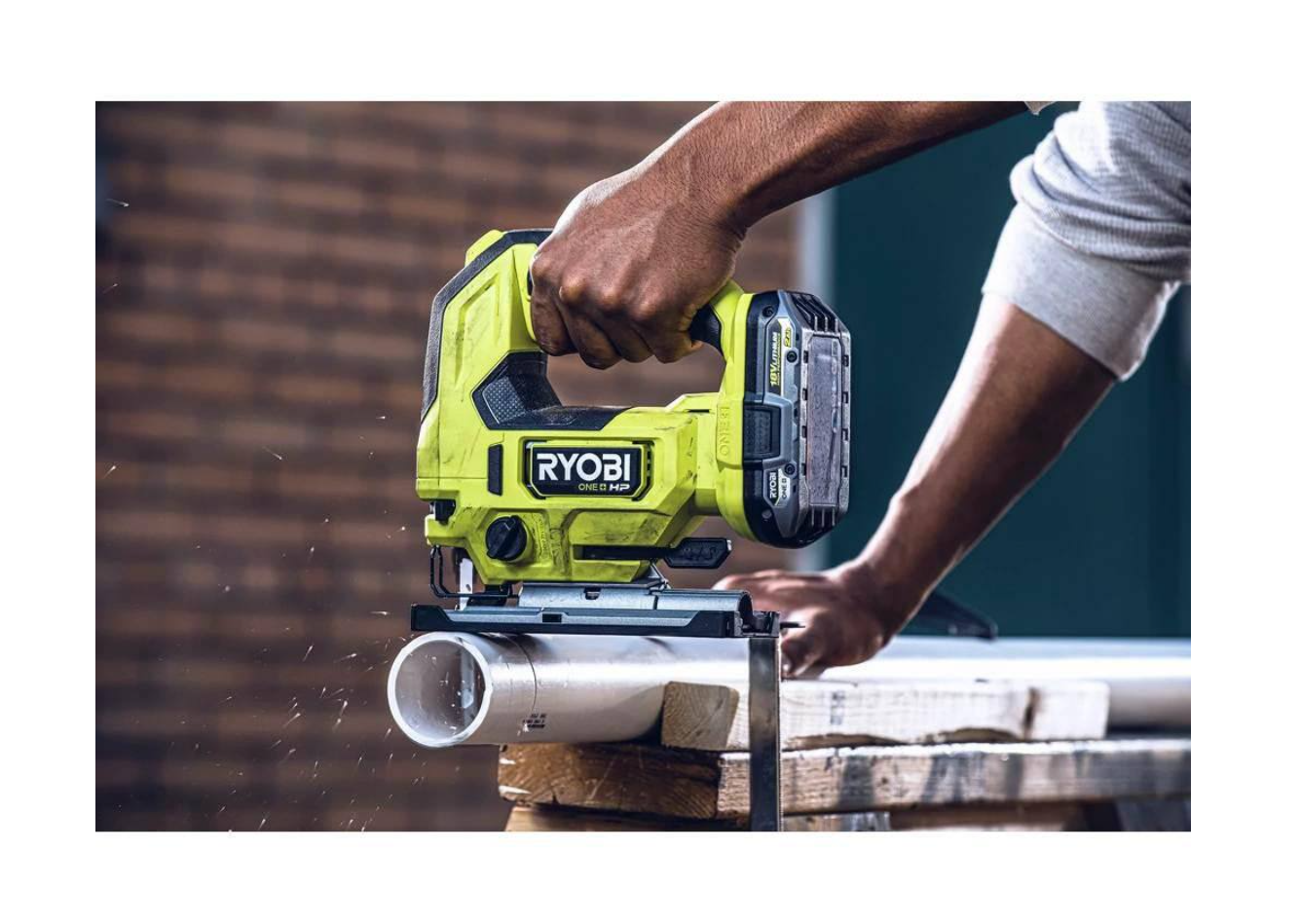 RYOBI PBLJS01B-PSK005 ONE+ HP 18V Brushless Cordless Jig Saw with 2.0 Ah Battery and Charger