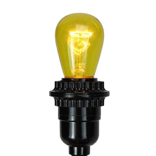 Pack of 25 Incandescent S14 Yellow Christmas Replacement Bulbs