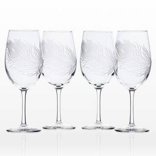 Rolf Glass Peacock 18 oz. Clear AP Wine Glass (Set of 4) 204260-S4