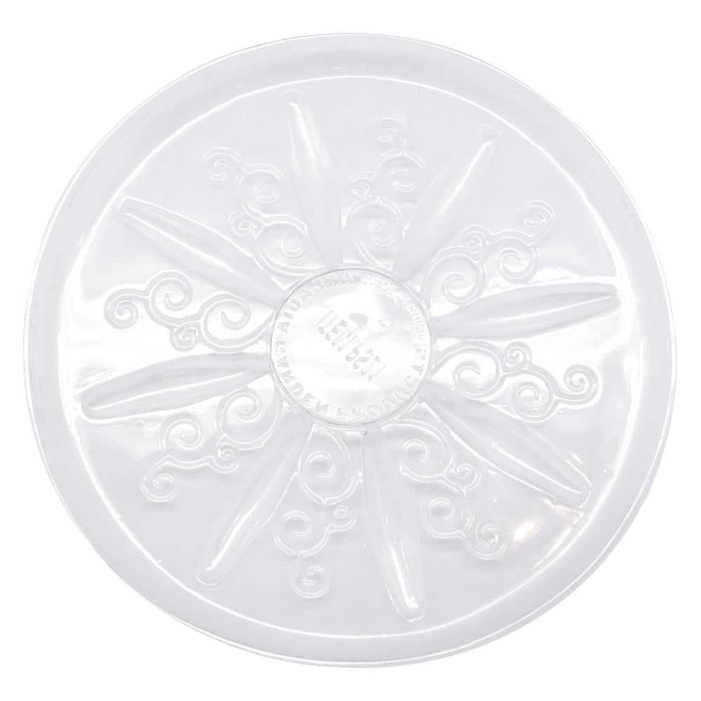 Arcadia Garden Products Heavy-Duty 16 in. Dia. Clear Plastic Saucer (5-Pack) PS21