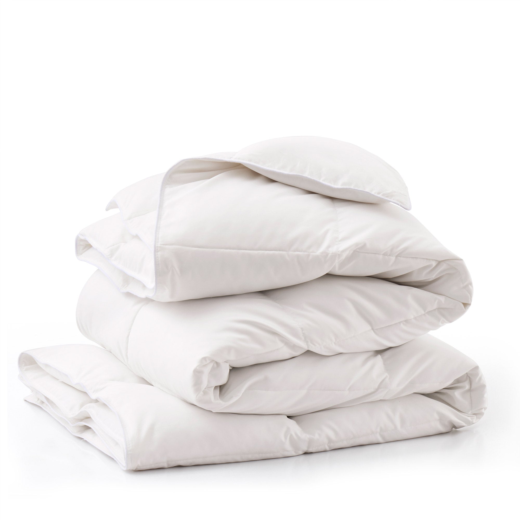 Peace Nest 360TC Ultra Soft All Season Premium White Goose Down and Feather Fiber Comforter， White， Twin