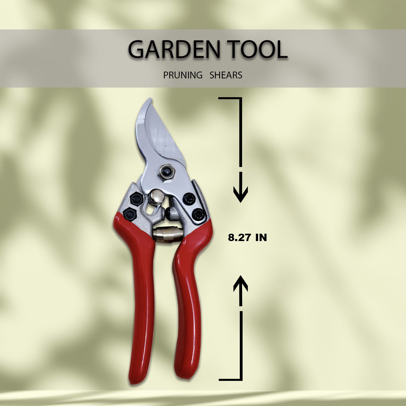 Razor Sharp Bypass Pruning Shears -Premium Hand Pruner - Gardening Shear - Garden Clippers - Secateur with Ergonomic Handles