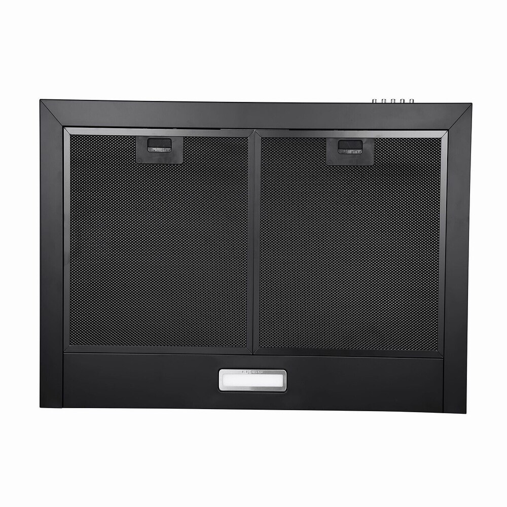 24 inch Wall Mounted Range Hood Kitchen Exhaust Stove Vent Hood 450 CFM 3 Speed Fan w/LED