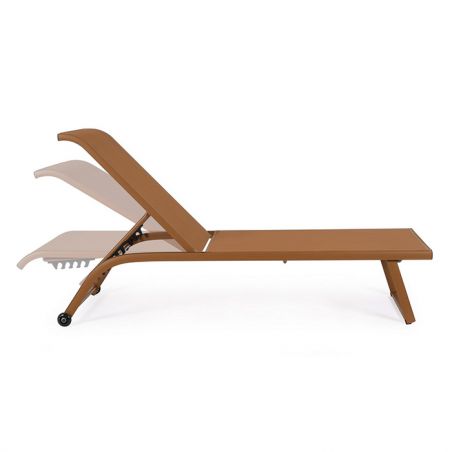 Bain de soleil bahama ocre Bizzotto - chaise longue Griin outdoor