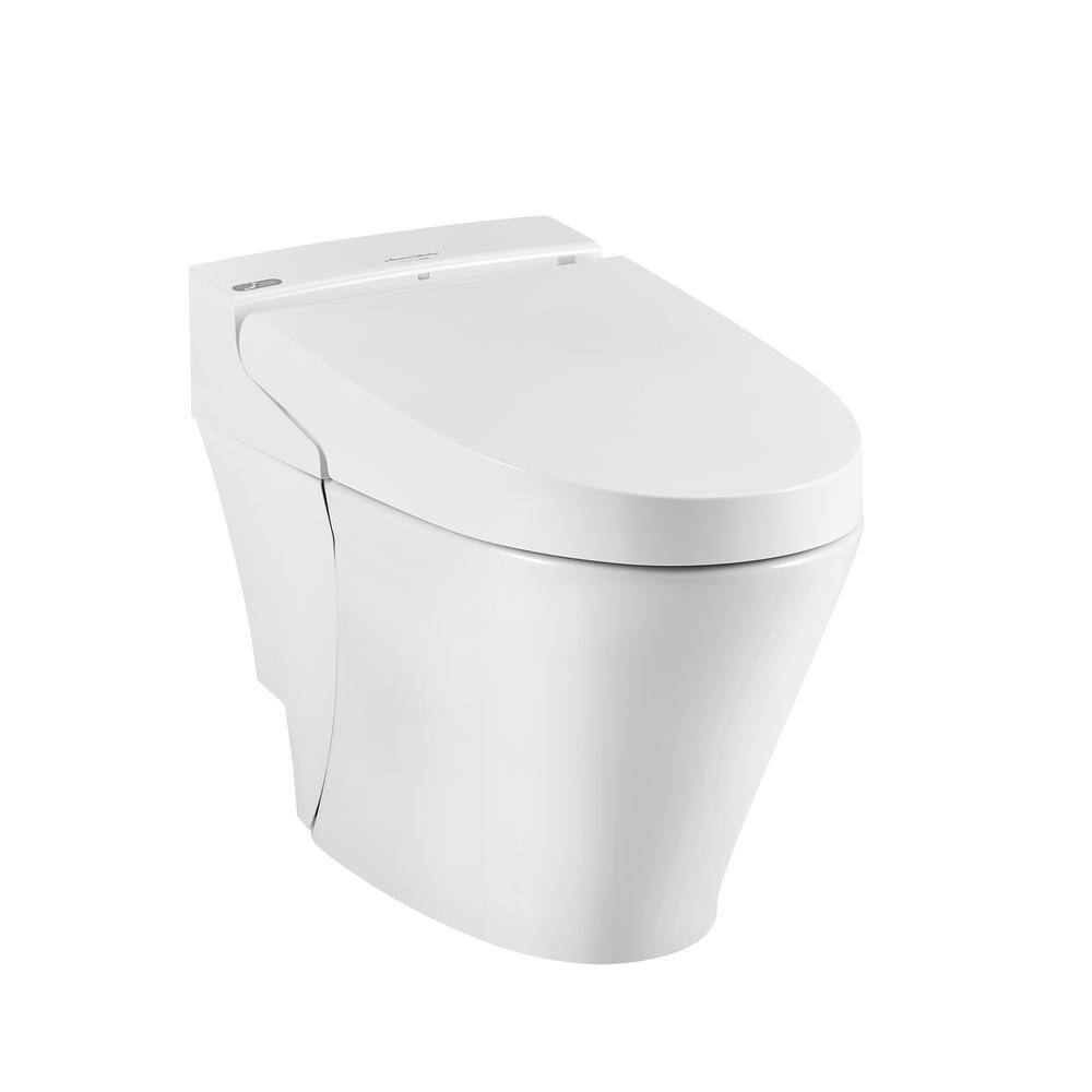 American Standard Advanced Clean 100 Spalet 12 in. Rough-In 1-piece 0.921.32 GPF Dual Flush Elongated Toilet in White Seat Included 297AA204-291