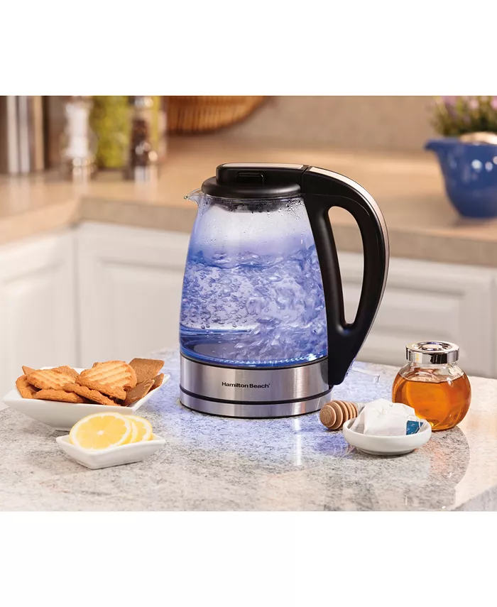 Hamilton Beach Modern 1.7-L Glass Kettle